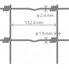 SCHAPENGAAS LICHT OVIS CRAPO 80 CM 8 DRAADS 2.4/1.9