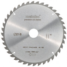 METABO CIRKELZAAGBLAD"PRECISION CUT" HW/CT216X30,40WZ5°