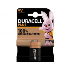 DURACELL ALKALINE PLUS 100 9V 1ST.