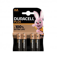 DURACELL ALKALINE PLUS 100 AA 4ST.