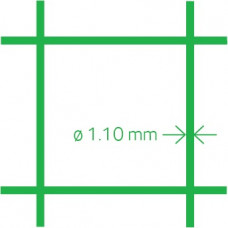 QUADRA GAAS,MAAS 12,7X12,7 100CMX25 MT GROEN AV VERZINKT