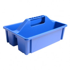 POETSBAKJE / GEREEDSCHAPBAK, KUNSTSTOF OPEN BLAUW