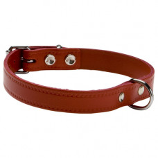 ADORI HALSBAND LEER MET PRINT 60X3,0 CM ROOD