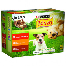 BONZO VITAFIT MULTIPACK IN SAUS 12X100 G RUND KIP LAM