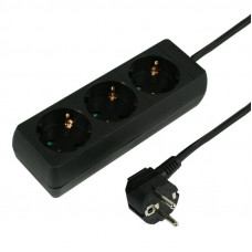 STEKKERDOOS 3V 1,5M 3X1,5Q ZWART