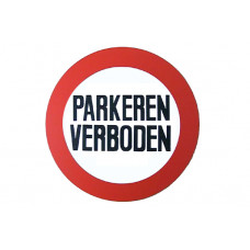 BORD PARKEREN VERBODEN ROND 236MM