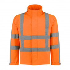SOFTSHELLJAS ORANJE (MAAT M T/M XXL)