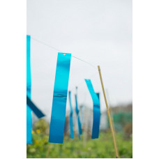 VOGELSCHRIKSTRIPS 29,5X4,5CM ALUMINIUM