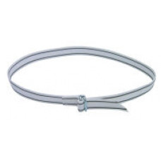 KOEHALSBAND WIT ZWART MET KNELGESP 120CM