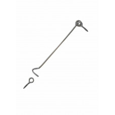 WINDHAAK L=250MM RVS + LOS OOG