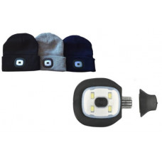 COMMANDOMUTS GEBREID UNI KLEUR MET LED LAMP OPLAADBAAR