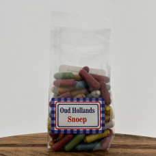 OUD HOLLANDSE GEKLEURDE DROP STAAFJES 175 GRAM