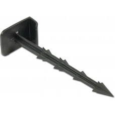 PE BUIS GRONDKLEM KUNSTSTOF 16 MM 20CM ZWART