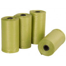 HONDENPOEPZAKJES GROEN, 4X20ST BIOLOGISCH AFBREEKBAAR,