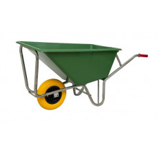 KRUIWAGEN MM 160LITER POLY, VERZ. ONDERSTEL(GED.) 1-NML WIEL