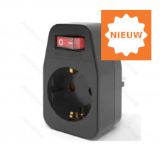 STEKKER WCD+RA+SCH.MAX 3500W ZWART