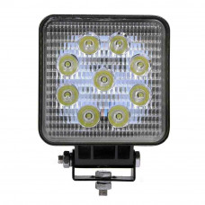 WERKLAMP LED, 27W, 2.376LM, RECHTHOEKIG, WIT, 107X38,8X136MM, BREEDSTRALER, KRAMP