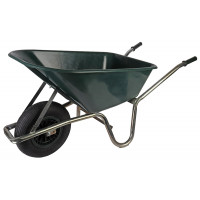 KRUIWAGEN - STEVIG KUNSTSTOF - GROEN - 100 LITER KRUIWAGEN - STEVIG KUNSTSTOF - GROEN - 100 LITER