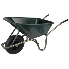 KRUIWAGEN - STEVIG KUNSTSTOF - GROEN - 100 LITER KRUIWAGEN - STEVIG KUNSTSTOF - GROEN - 100 LITER