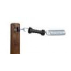 POORTGREEP MET SPIRAALVEER 5M ZWART