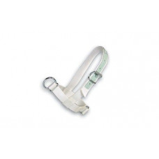 HALSTER KALF WIT 40MM NYLON MET LEER VERSTEVIGD