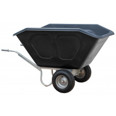 VOLUME KRUIWAGEN HDPE 500 L 2-WIEL