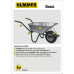 KRUIWAGEN KLUS 85L BASIC GROEN M/METALEN BAK