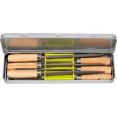 SLEUTELVIJLSET 4 INCH MET HECHT 6-DELIG IN BLIK