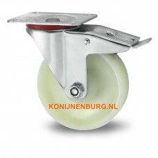 ZWENKWIEL MET REM Ø80 WIT NYLON PA6 RO