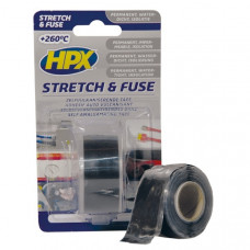 STRETCH & FUSE ZELFVULKANISERENDE TAPE - ZWART 25MM X 3M