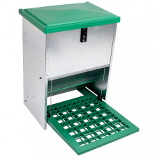 OLBA AUTOMATISCHE VOERBAK 12 KG GROEN ZINK