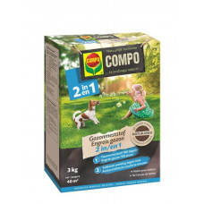 COMPO BIO 2 IN 1 GAZONMESTSTOF 3 KG