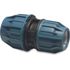 JASON VERLOOPKOPPELING PP 32 MM X 25 MM KNEL 16BAR ZWART/BLAUW DVGW/KIWA/WRAS/SVGW