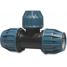 JASON VERLOOP T-STUK 90° PP 20 MM X 16 MM X 20 MM KNEL 16BAR ZWART/BLAUW DVGW/KIWA/WRAS/SVGW