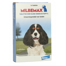 MILBEMAX HOND KLEIN 2 TABL. 1 X 2 TAB.