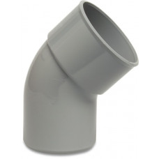 BOCHT 45° PVC-U 160 MM LIJMMOF X SPIE GRIJS KOMO