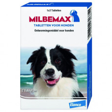 MILBEMAX HOND GROOT 2 TABL. 1 X 2 TAB.