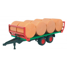 BALENTRANSPORTER MET 8 RONDE HOOIBALEN 1:16