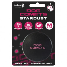 DOG COMETS BALL STARDUST ZWART/ROZE M 1 ST