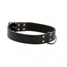 ADORI HALSBAND SOFTLEDER MET PRINT 30X1,2 CM DONKERBRUIN