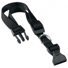 ADORI KLIKHALSBAND NYLON 30-44X1,5 CM ZWART