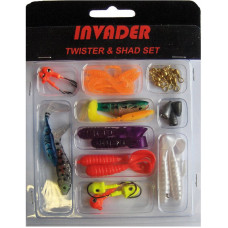 INVADER TWISTER & SHAD SET IN BLISTER