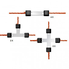 AKO DRAAD REPARATIESET LITZCLIP VERZINKT 8-DELIG