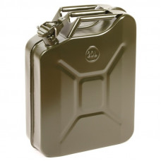 JERRYCAN METAAL GROEN, 20 LITER